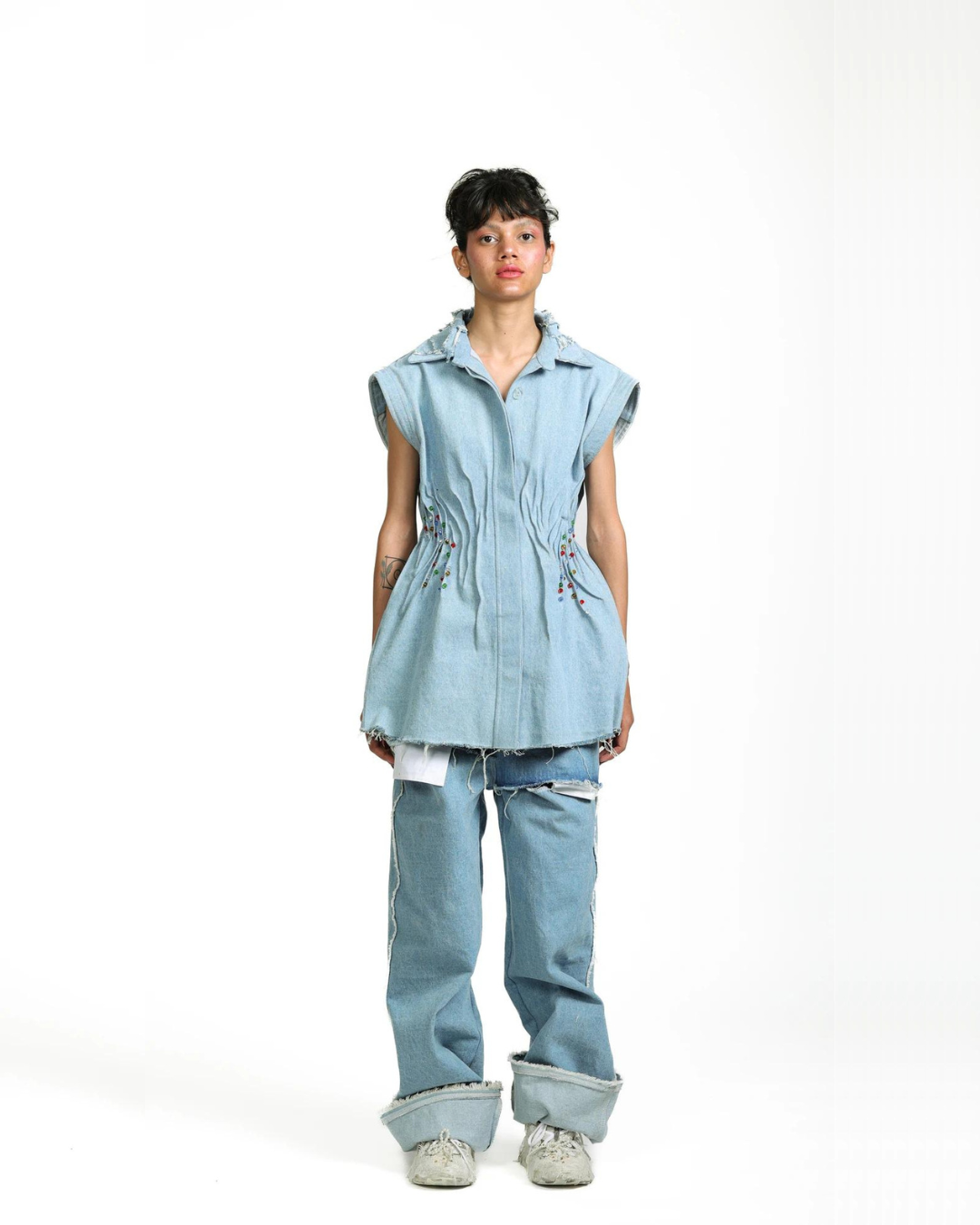 Crea-sed Dress