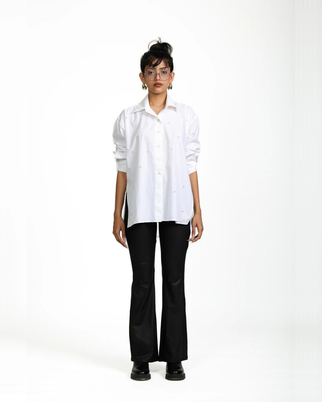 WHITE SHEER SHIRT