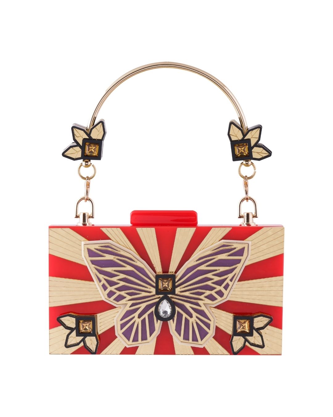 Gucci red butterfly bag sale