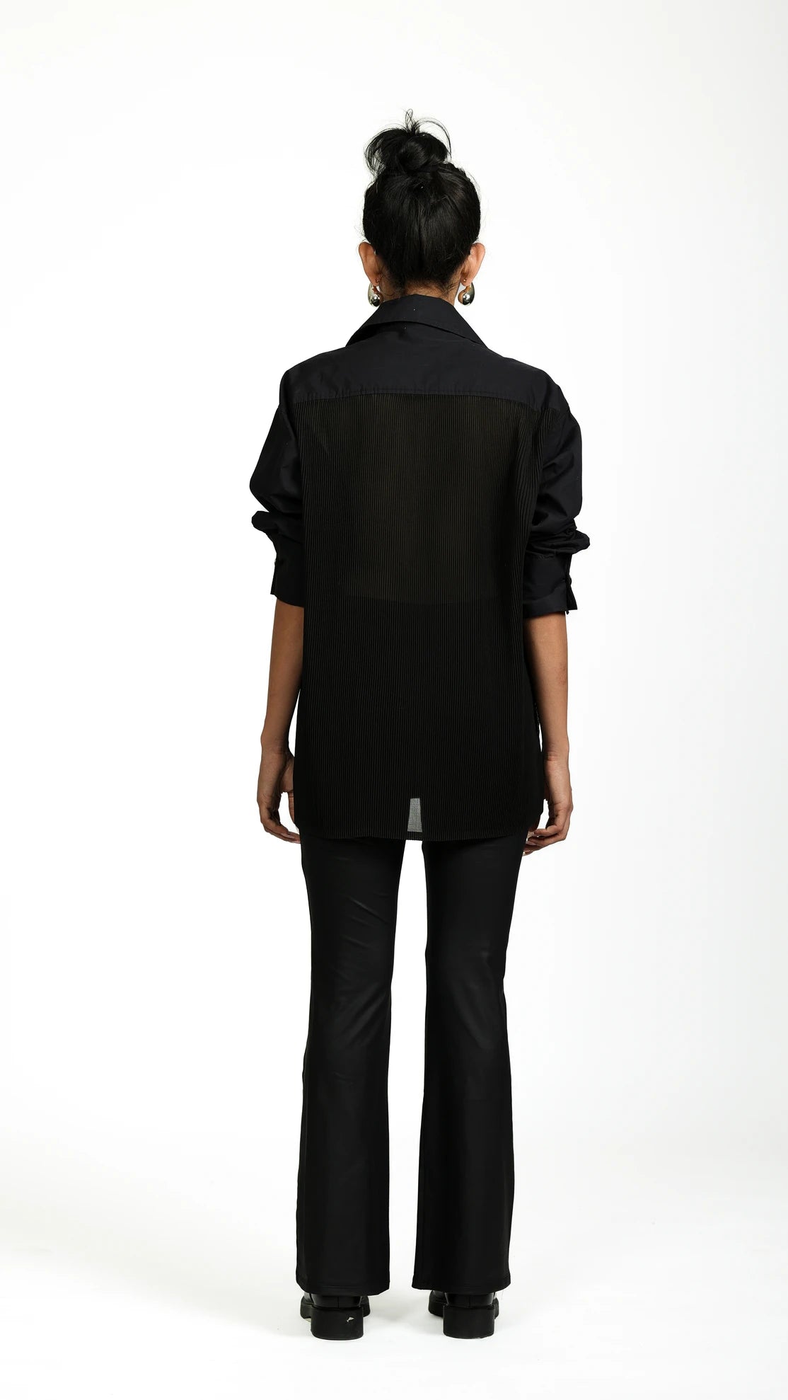 BLACK SHEER SHIRT