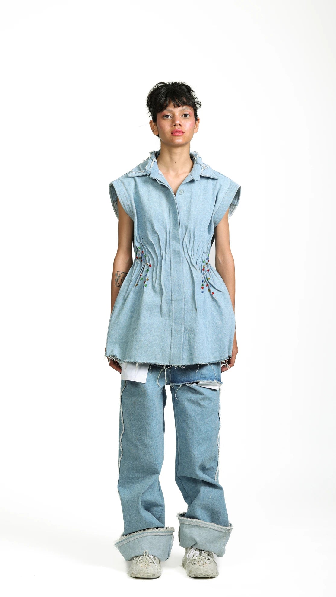 Crea-sed Dress