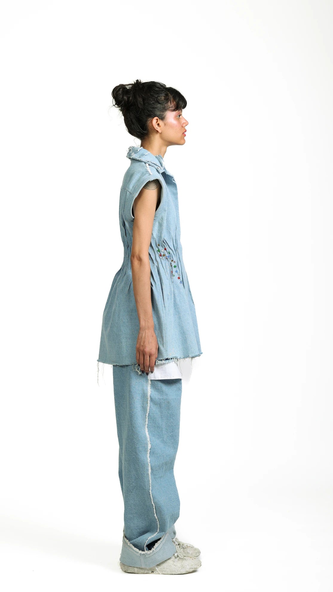 Crea-sed Dress