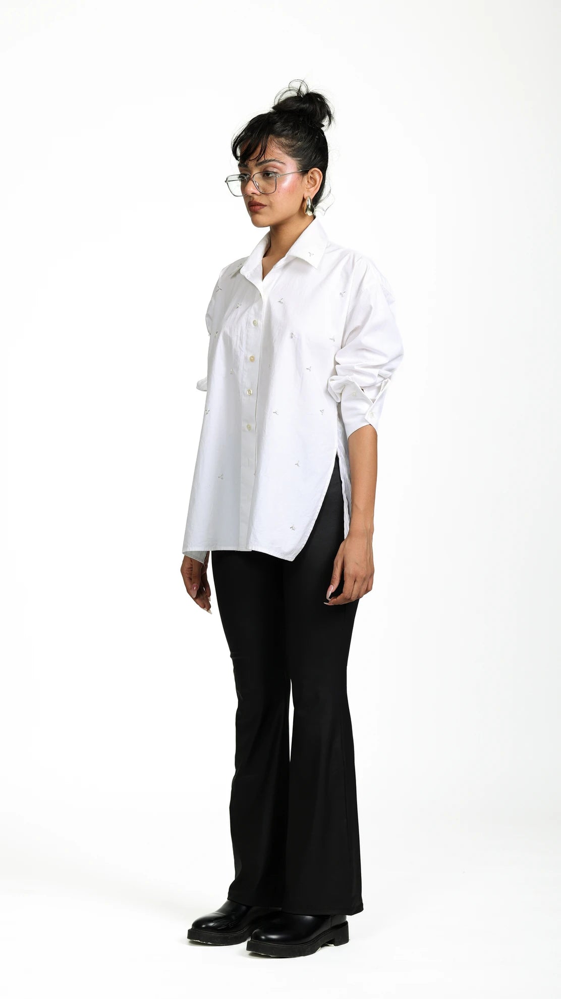WHITE SHEER SHIRT