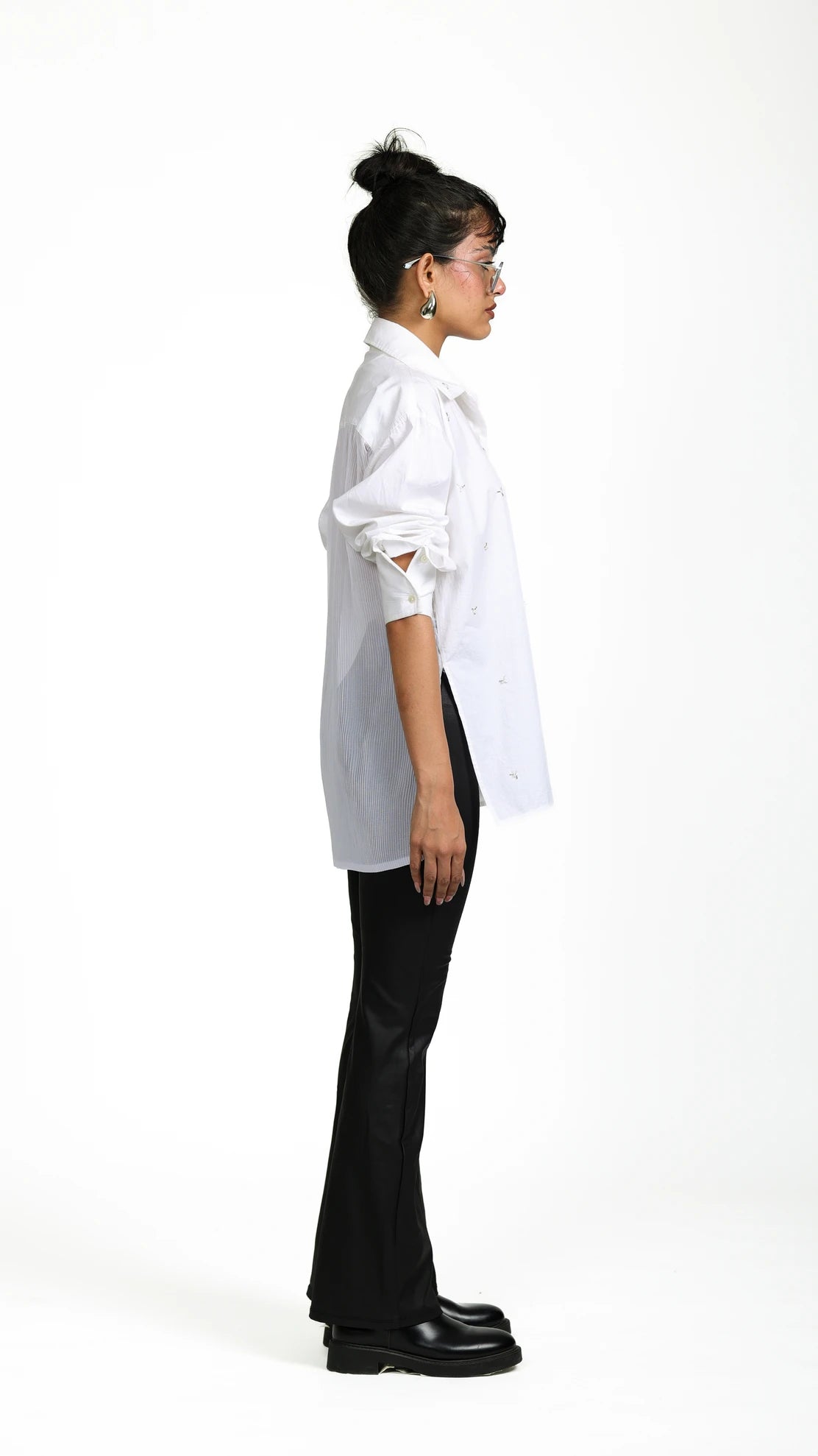 WHITE SHEER SHIRT