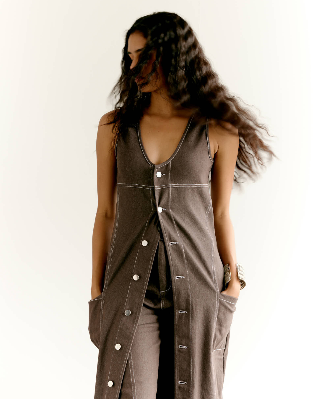 Denim Trench Dress