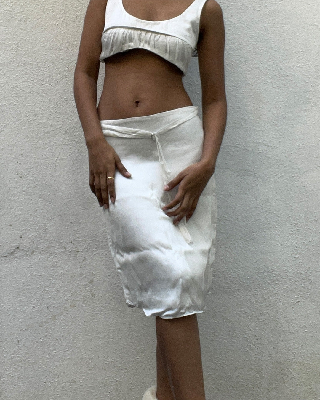 Silky Midi Skirt