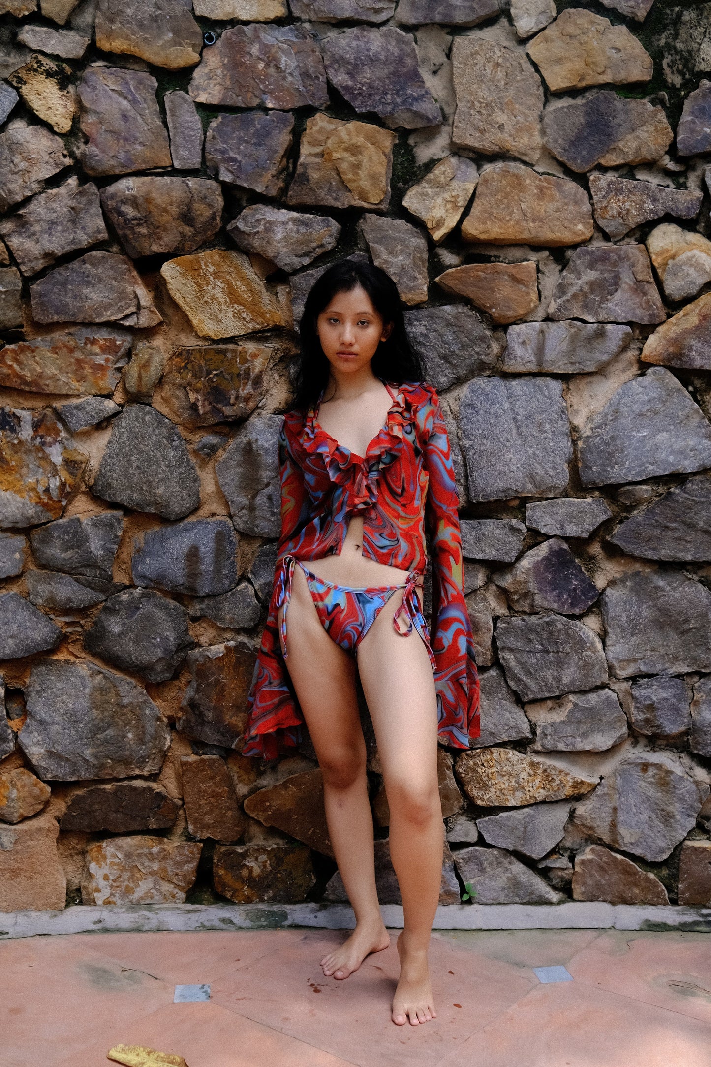 Cayenne Wave Flamenco Top