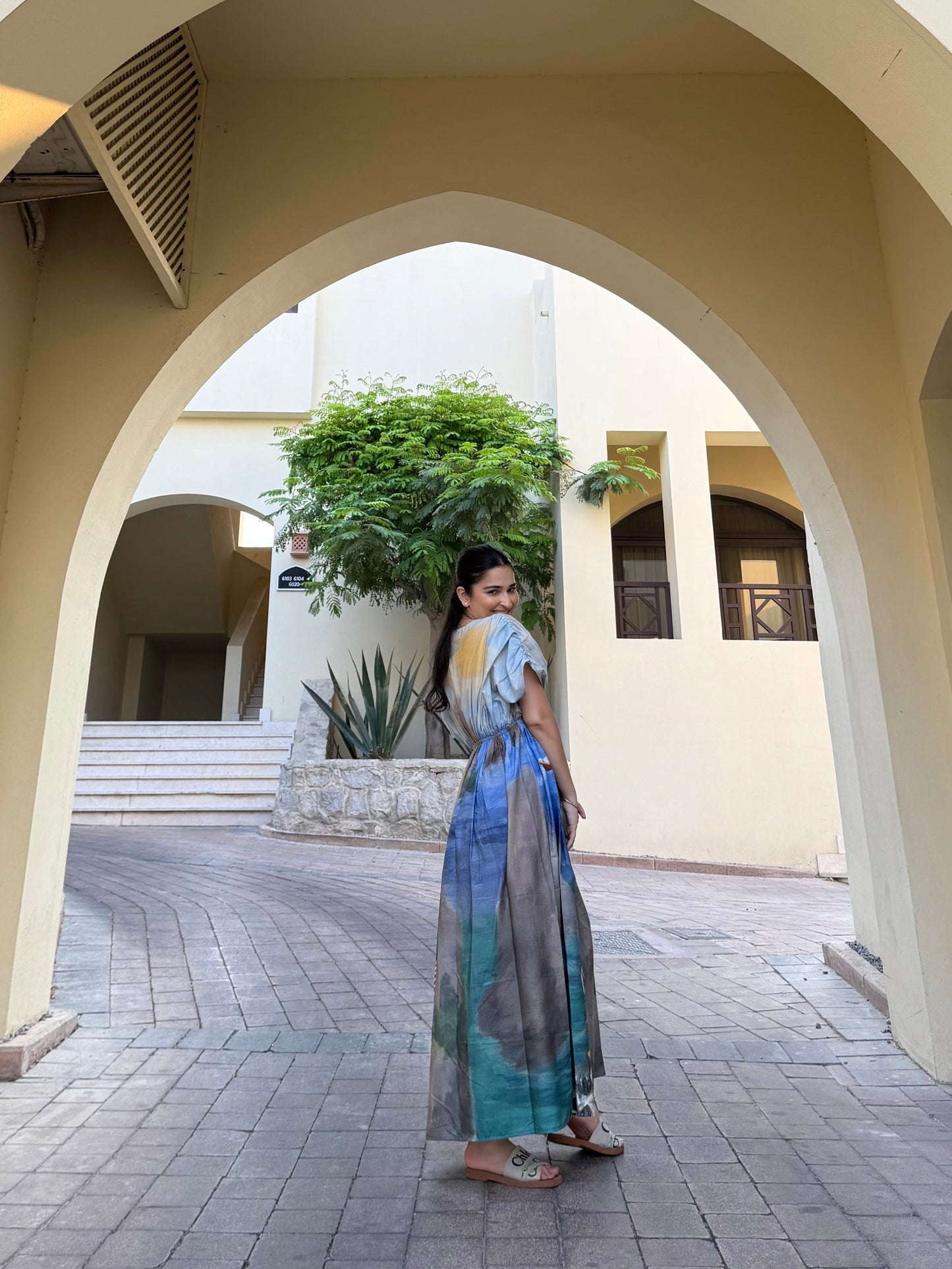 Nirvana Dress in Capri Coast Print