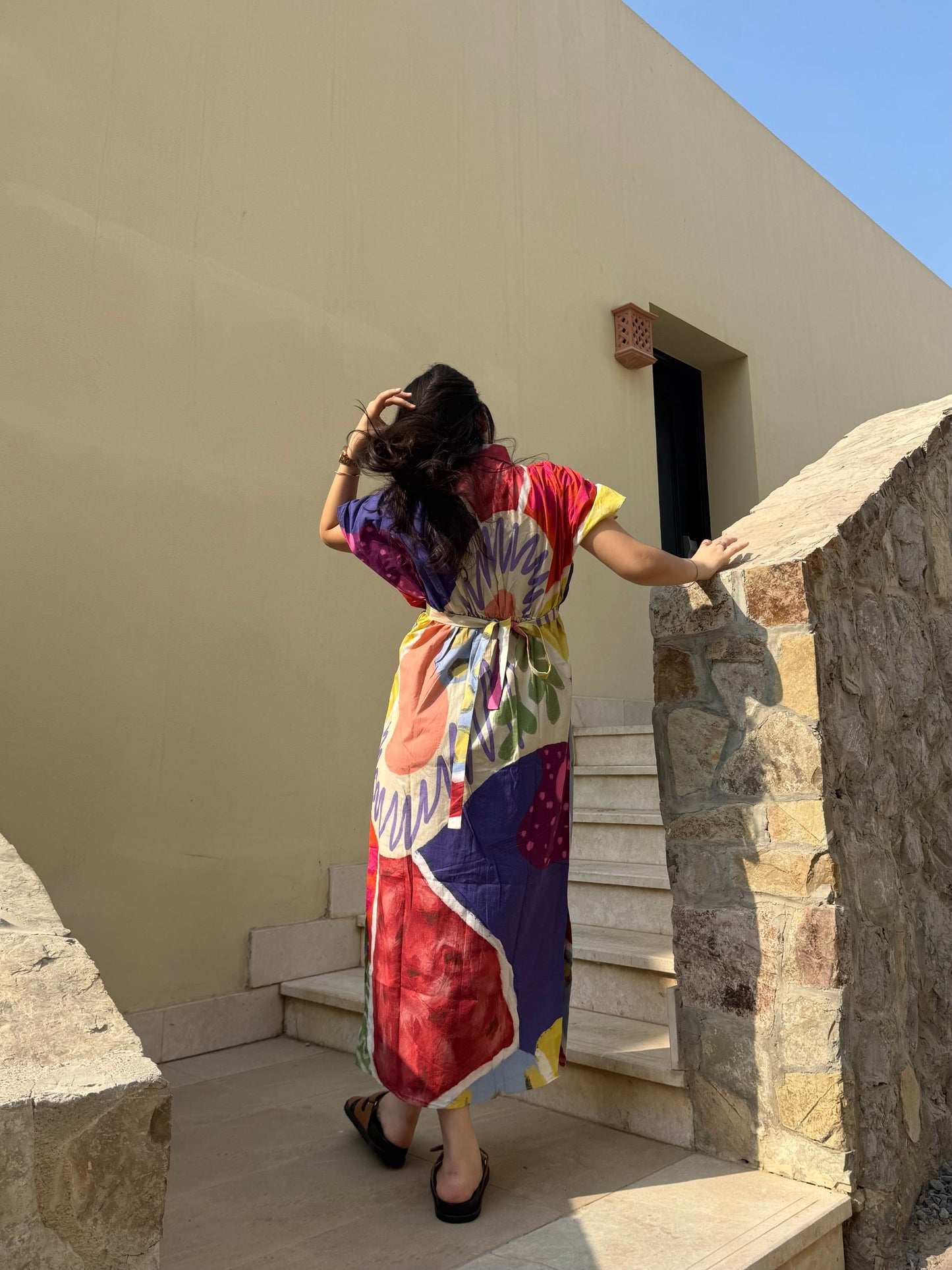 Alessia Dress in Florentine Mosaic Print