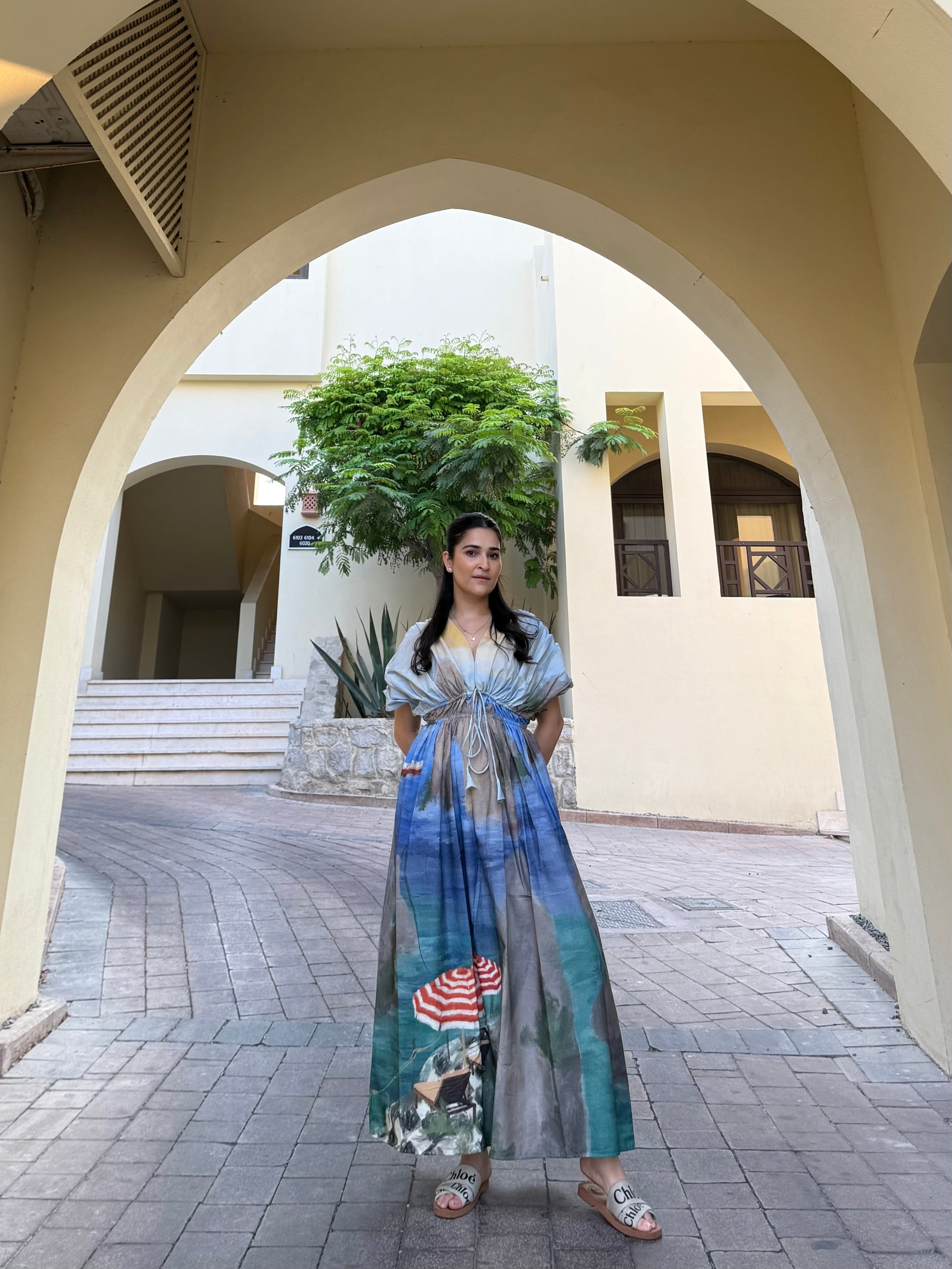 Nirvana Dress in Capri Coast Print