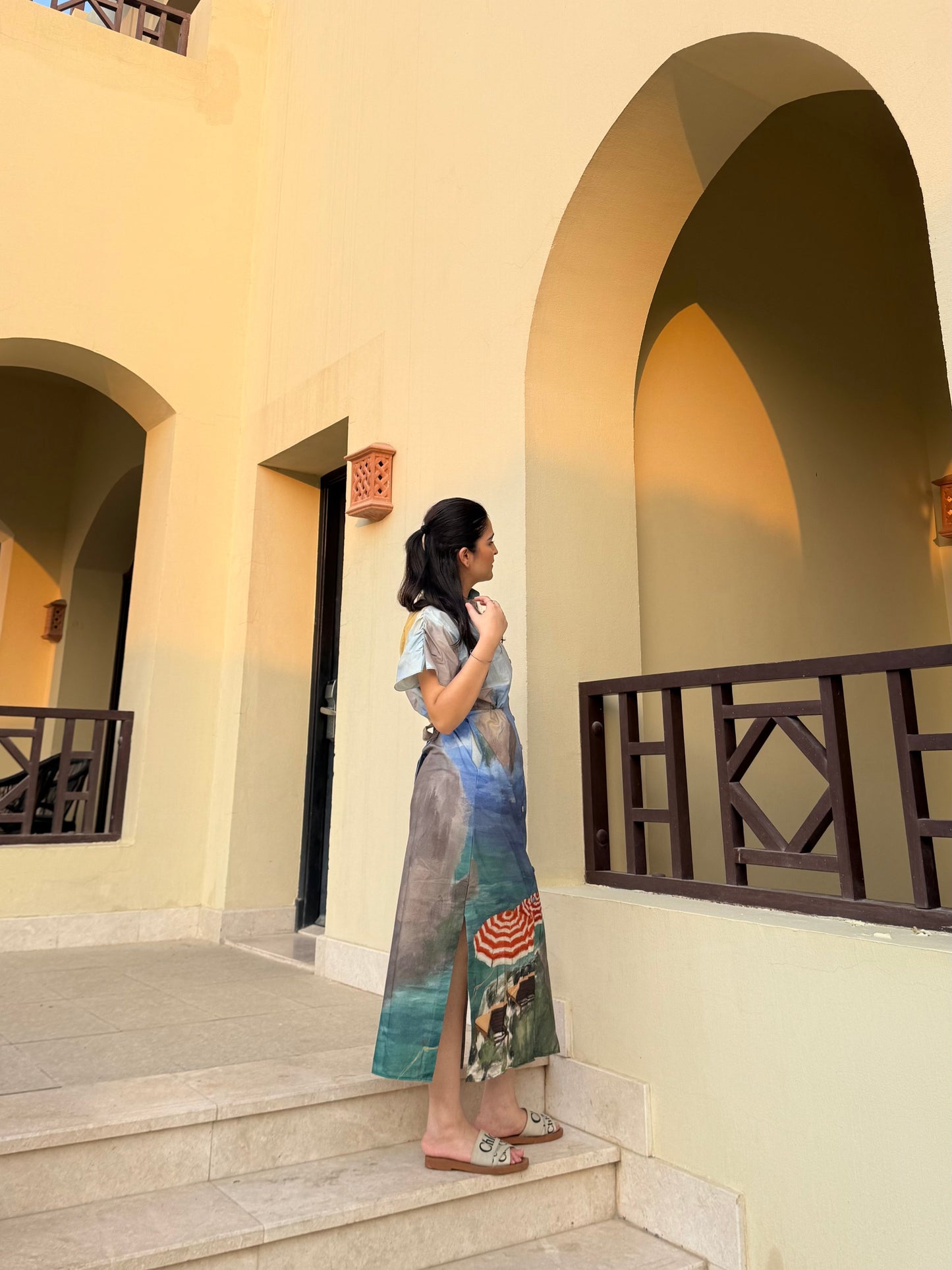 Alessia Dress in Capri Coast Print