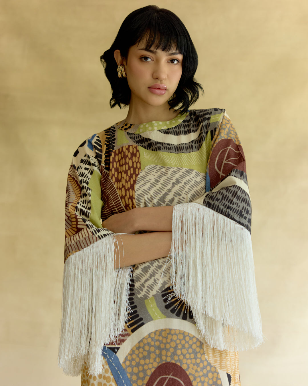 Medina Fringe Kaftan