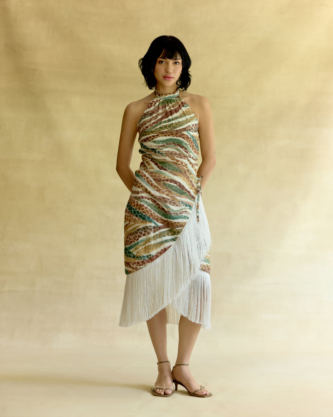 Wild Dawn Halter Top & Fringe Skirt