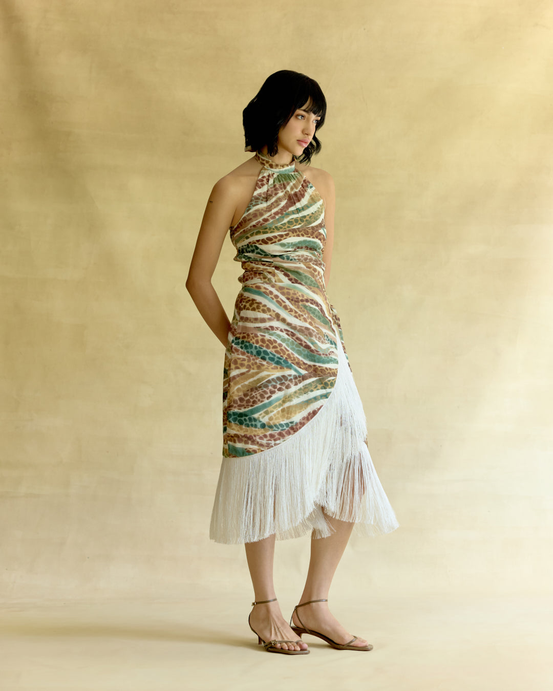 Wild Dawn Halter Top & Fringe Skirt