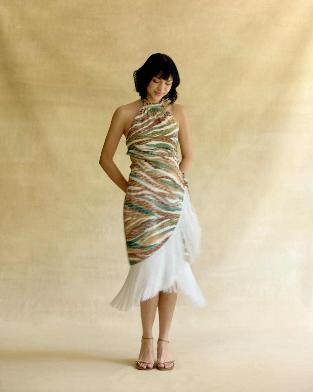 Wild Dawn Halter Top & Fringe Skirt
