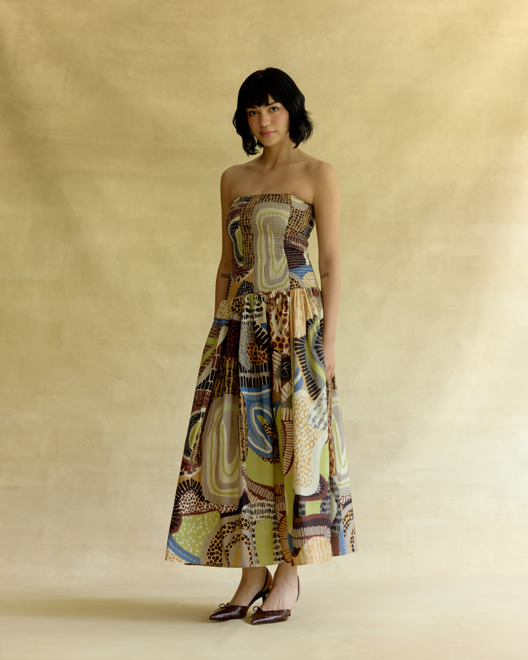 Medina Smocked Midi Dress