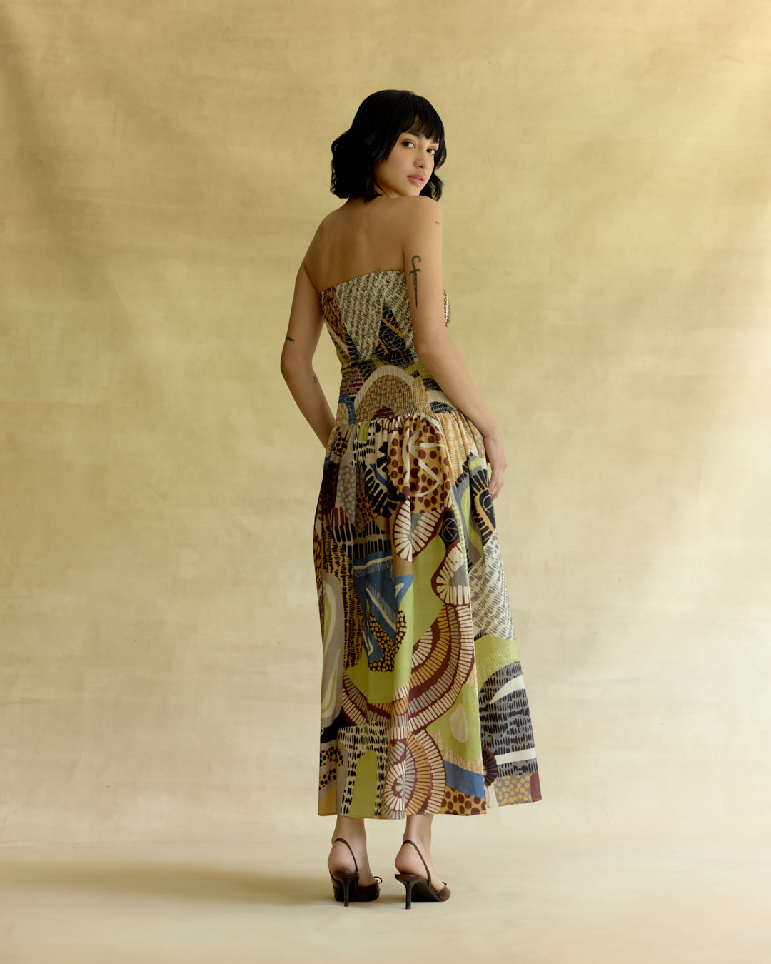 Medina Smocked Midi Dress