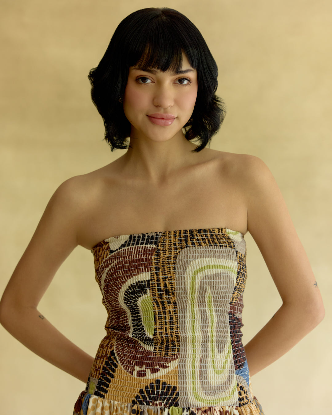 Medina Smocked Midi Dress
