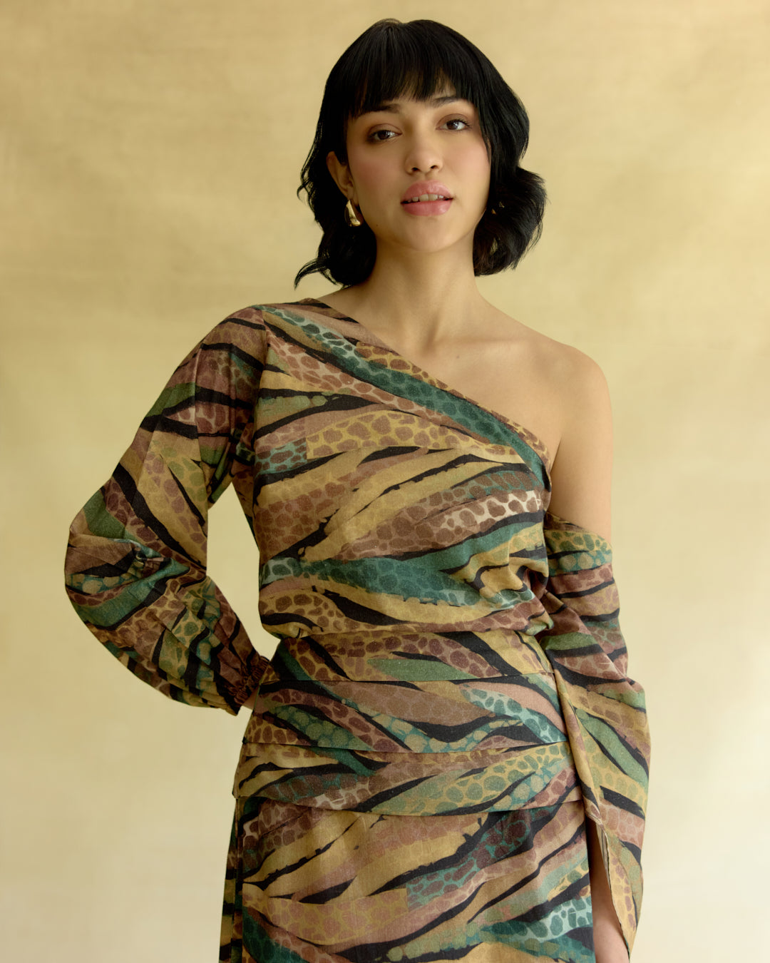 Wild Dusk Off Shoulder Top & Skirt Set