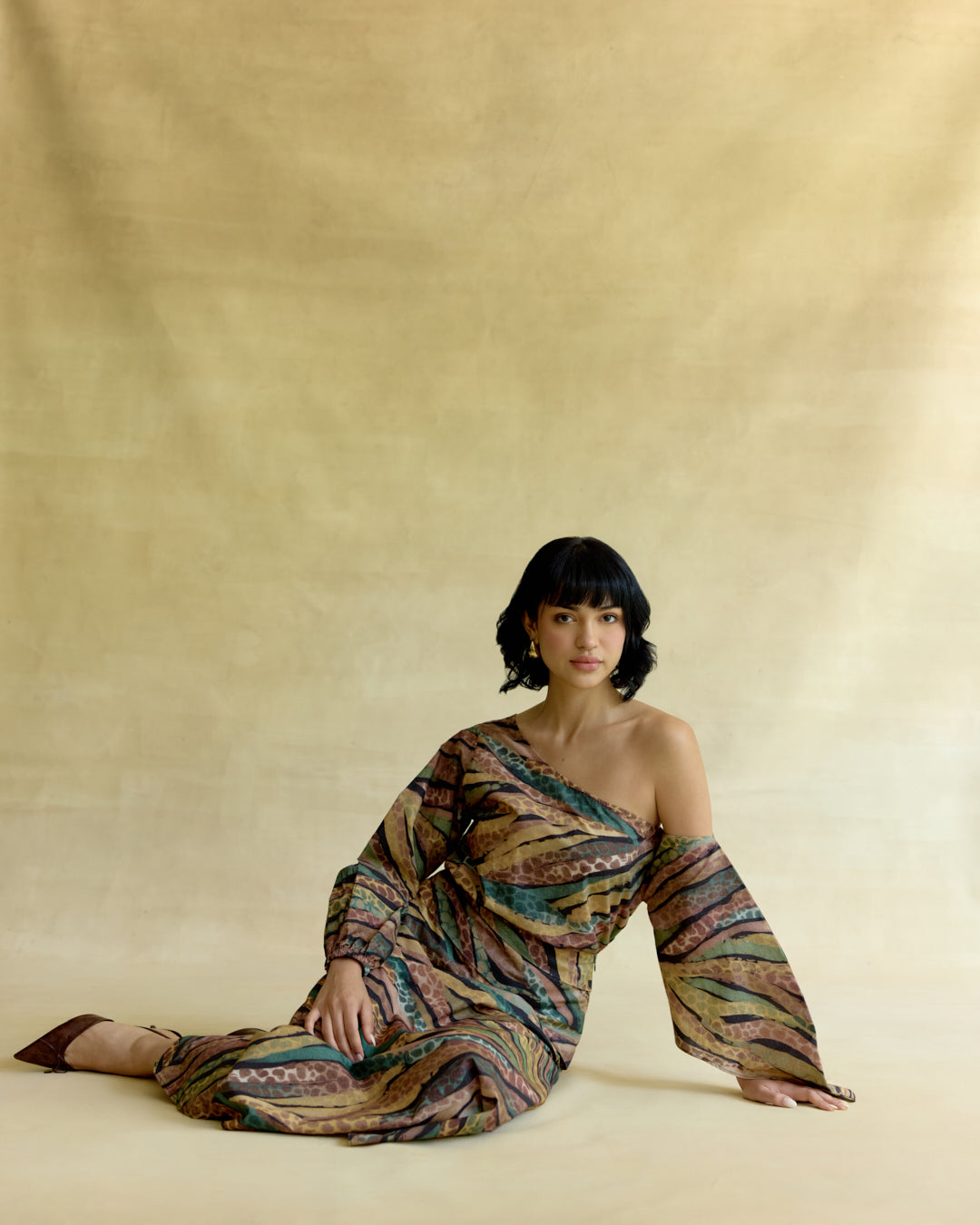Wild Dusk Off Shoulder Top & Skirt Set