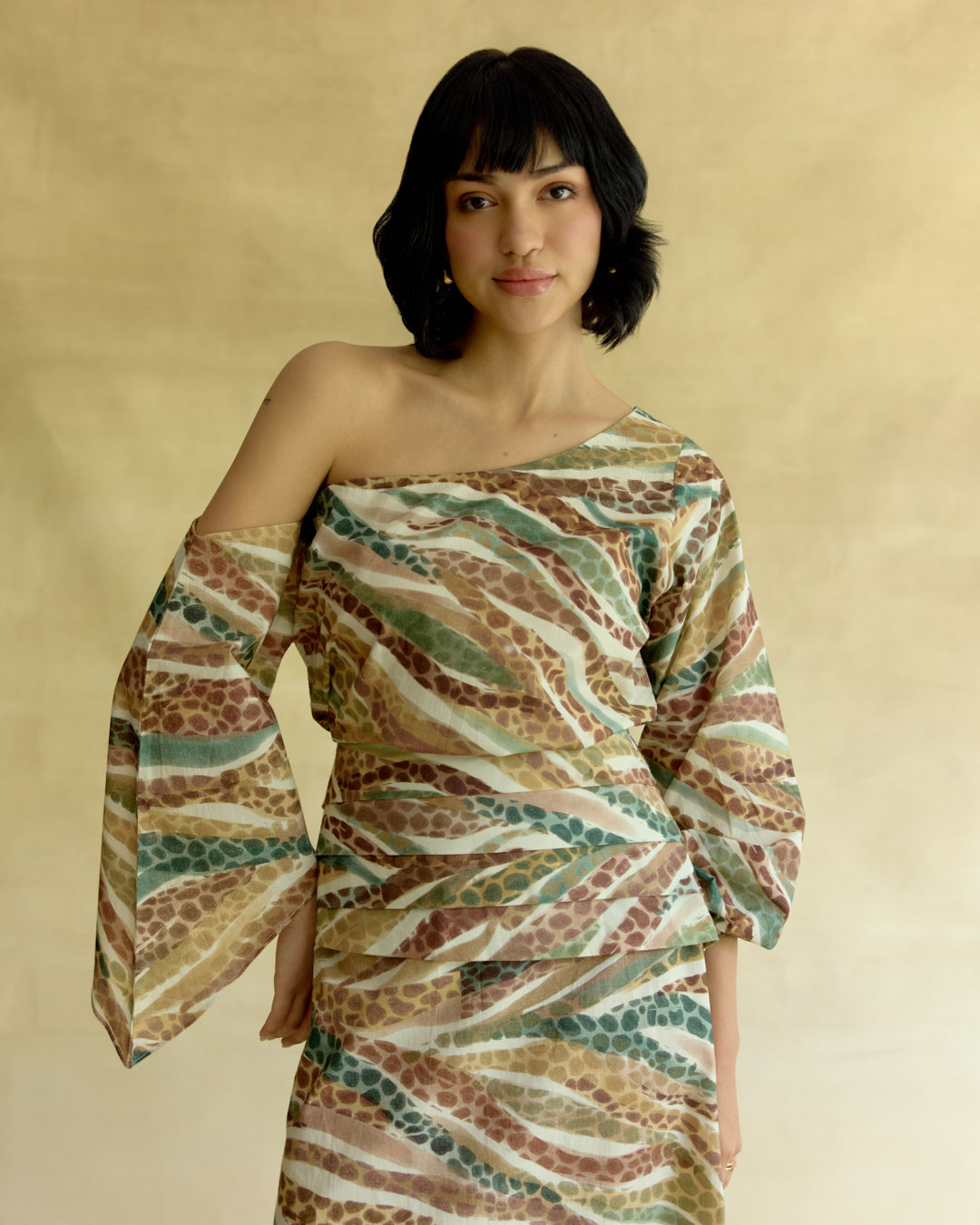 Wild Dawn Off Shoulder Top & Skirt Set