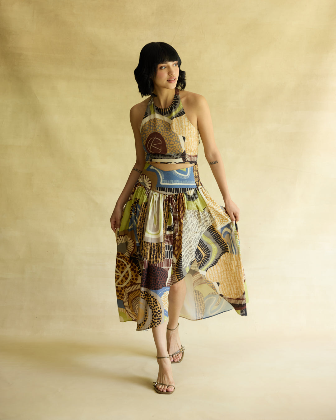 Medina Cut Out Asymmetric Dress