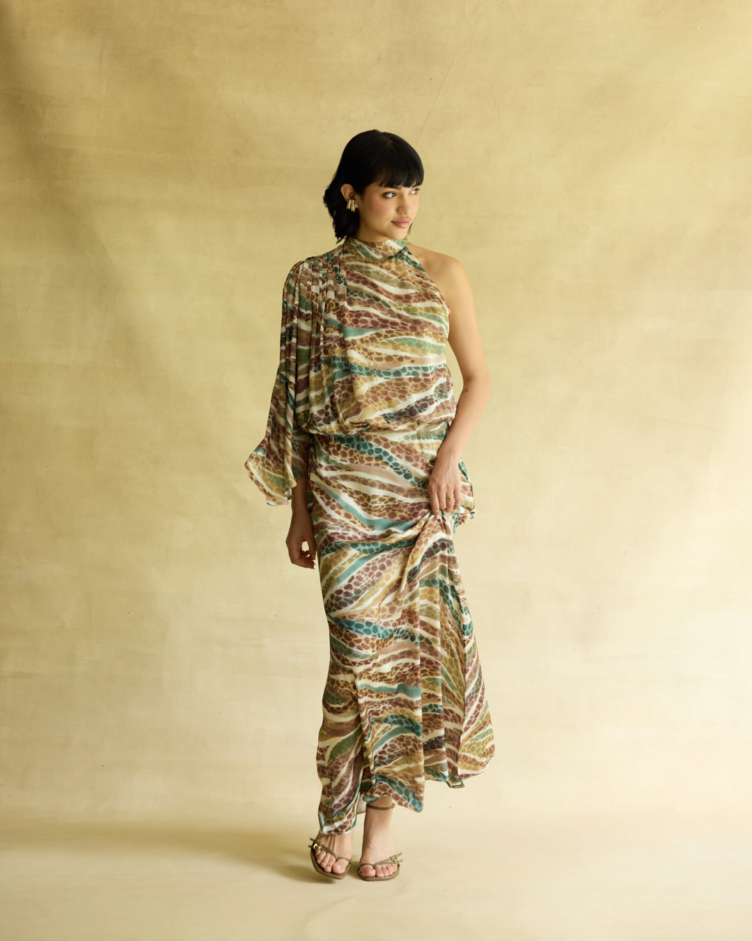 Wild Dawn Cape Top & Skirt Set