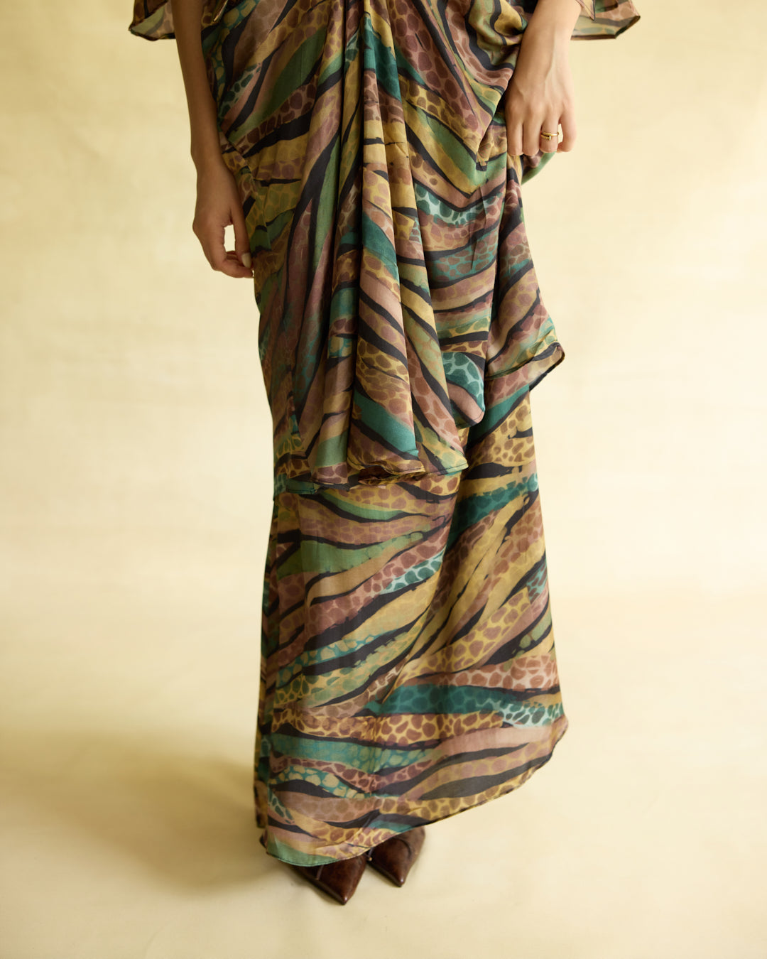Wild Dusk Kaftan Dress & Skirt Set