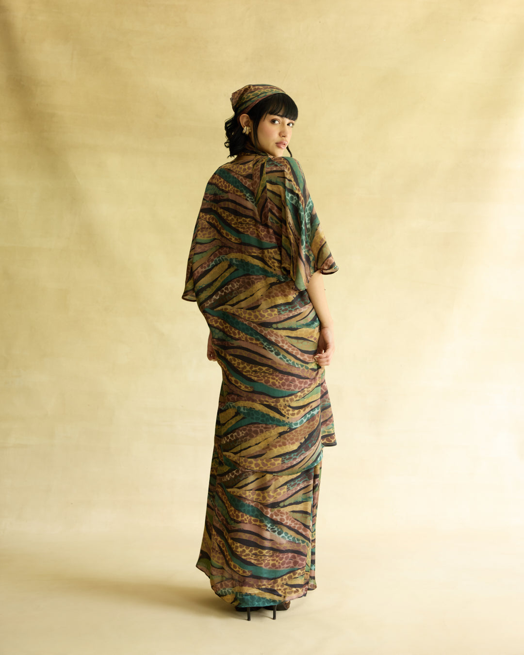 Wild Dusk Kaftan Dress & Skirt Set