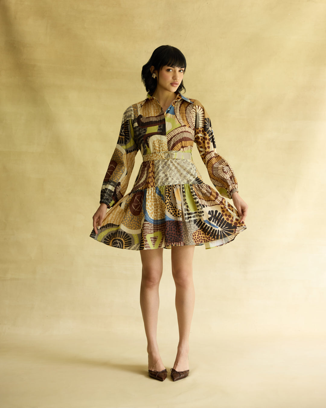 Medina Tiered Mini Dress