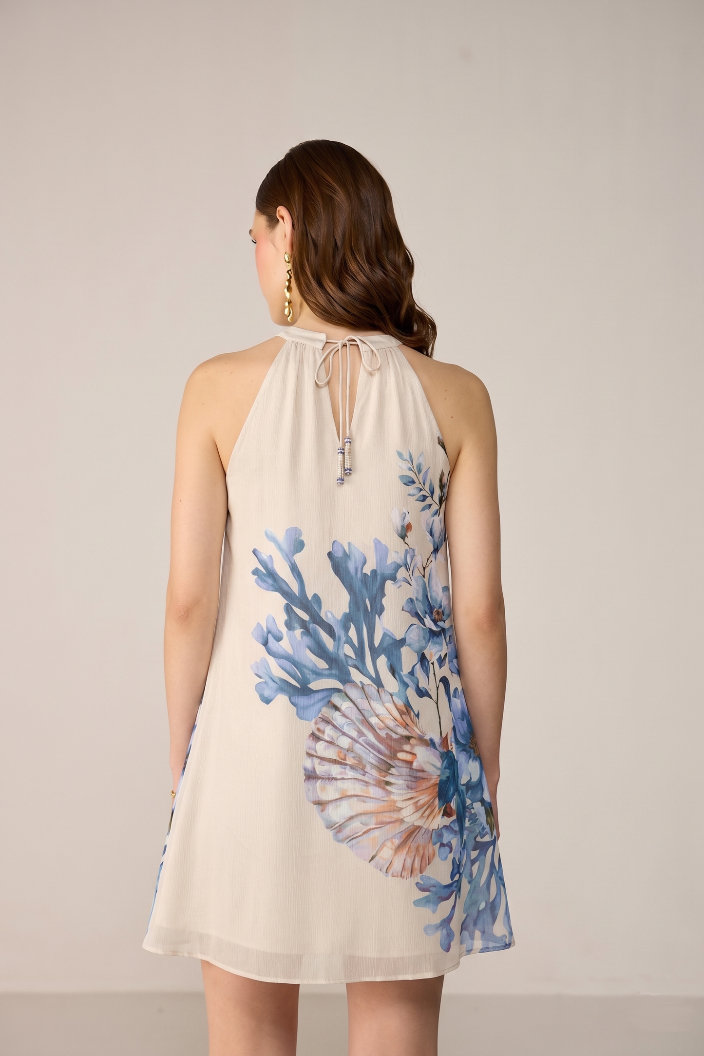 Belli Mini Dress - Coral Bloom