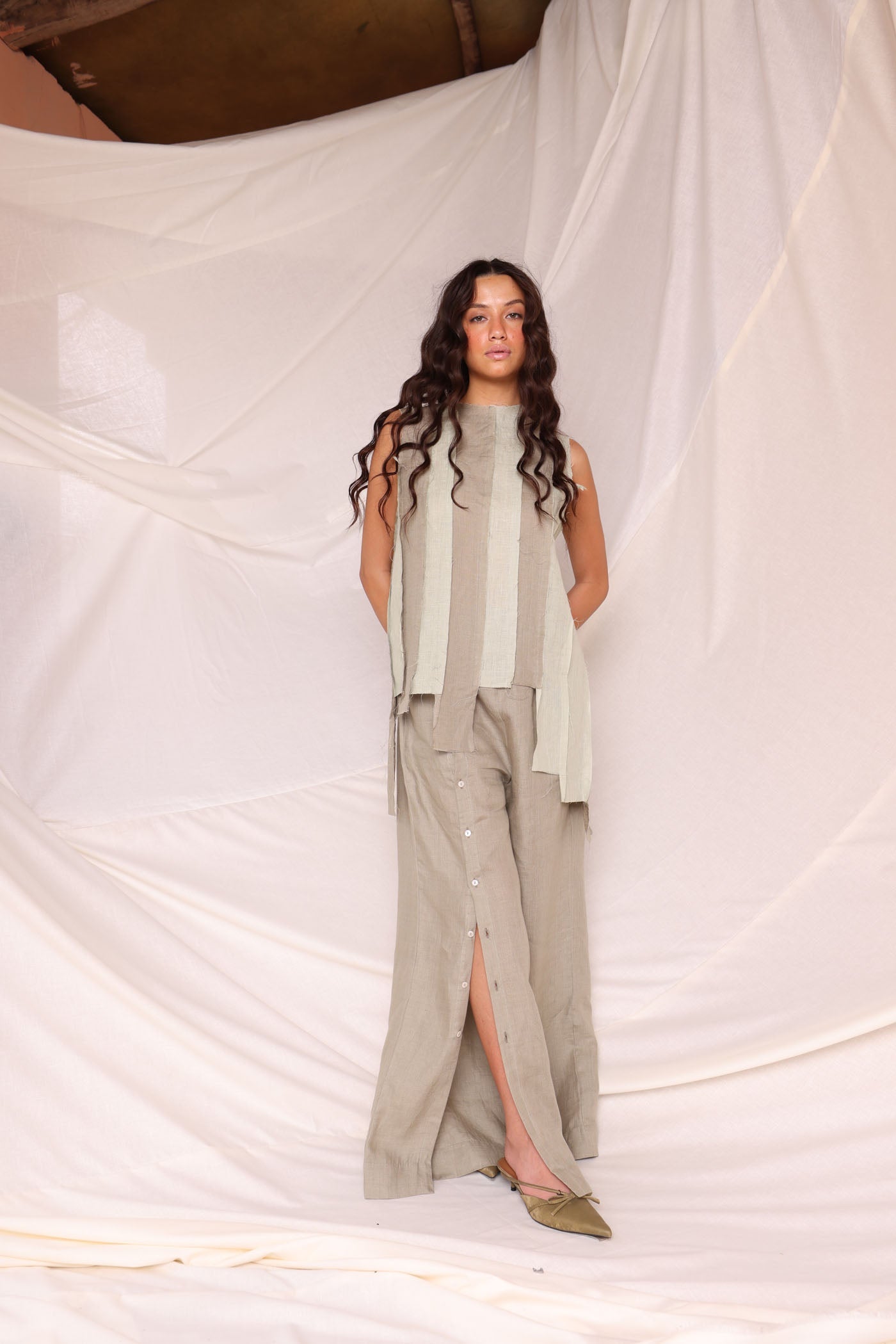 Brick Color Block Top