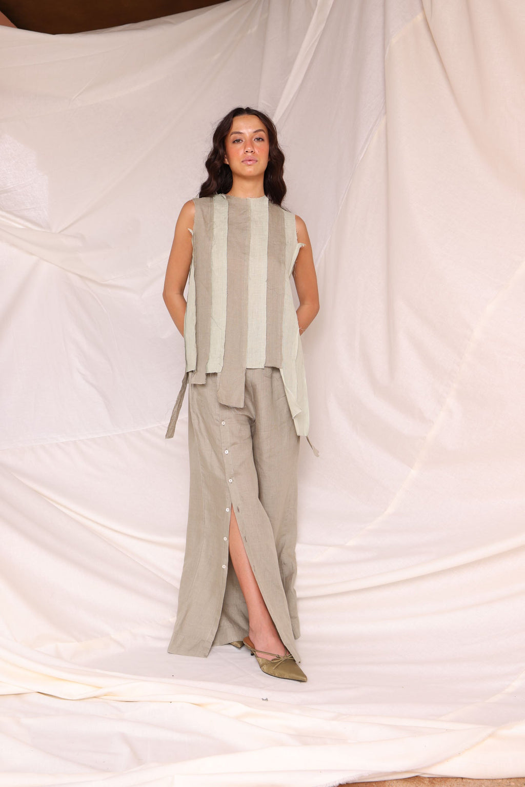 Brick Color Block Top