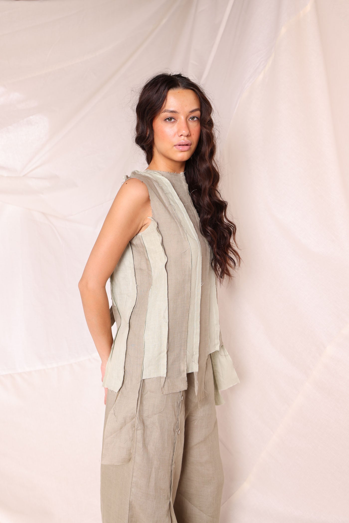 Brick Color Block Top