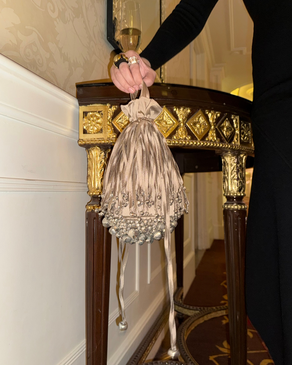 Rocky Bag - Lennon (nude & silver)