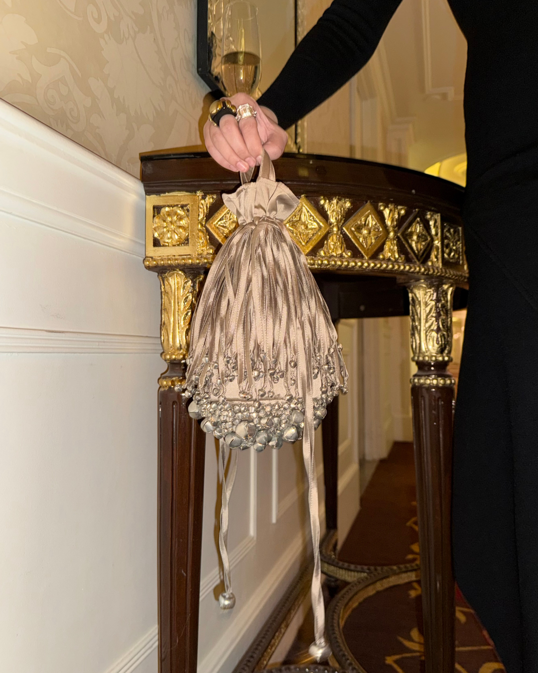 Rocky Bag - Lennon (nude & silver)