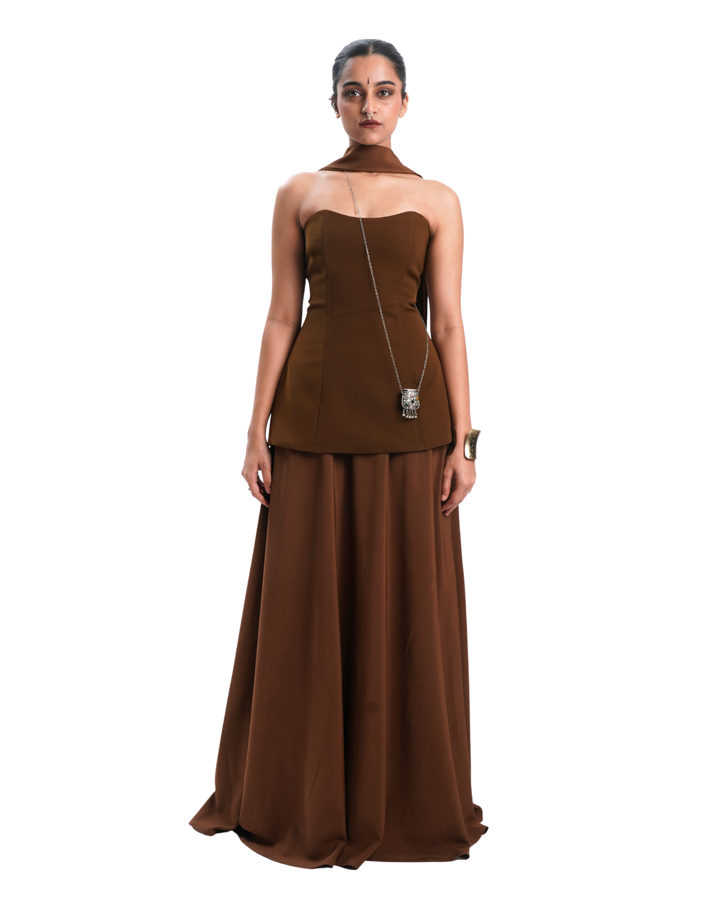 IRA SKIRT- DEEP MUSTARD