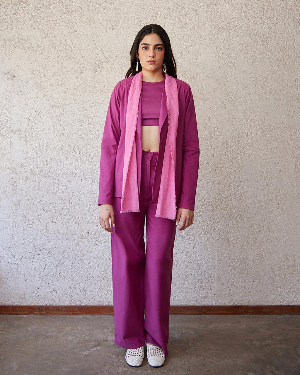 DOWNTOWN JACKET IN BERRY