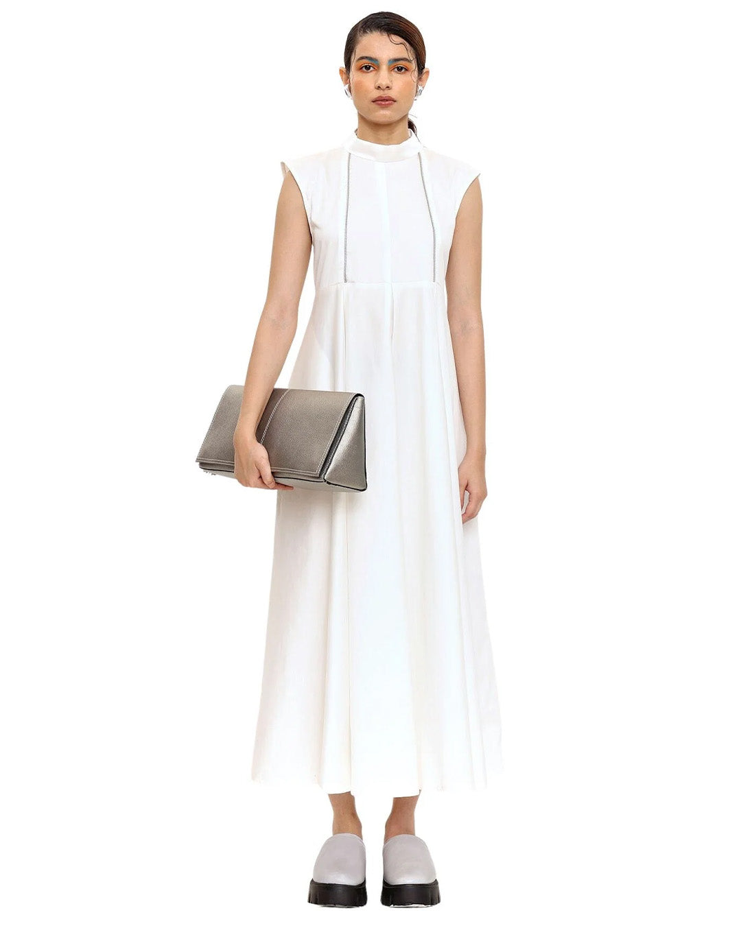 Take On The World A-Line Dress in white