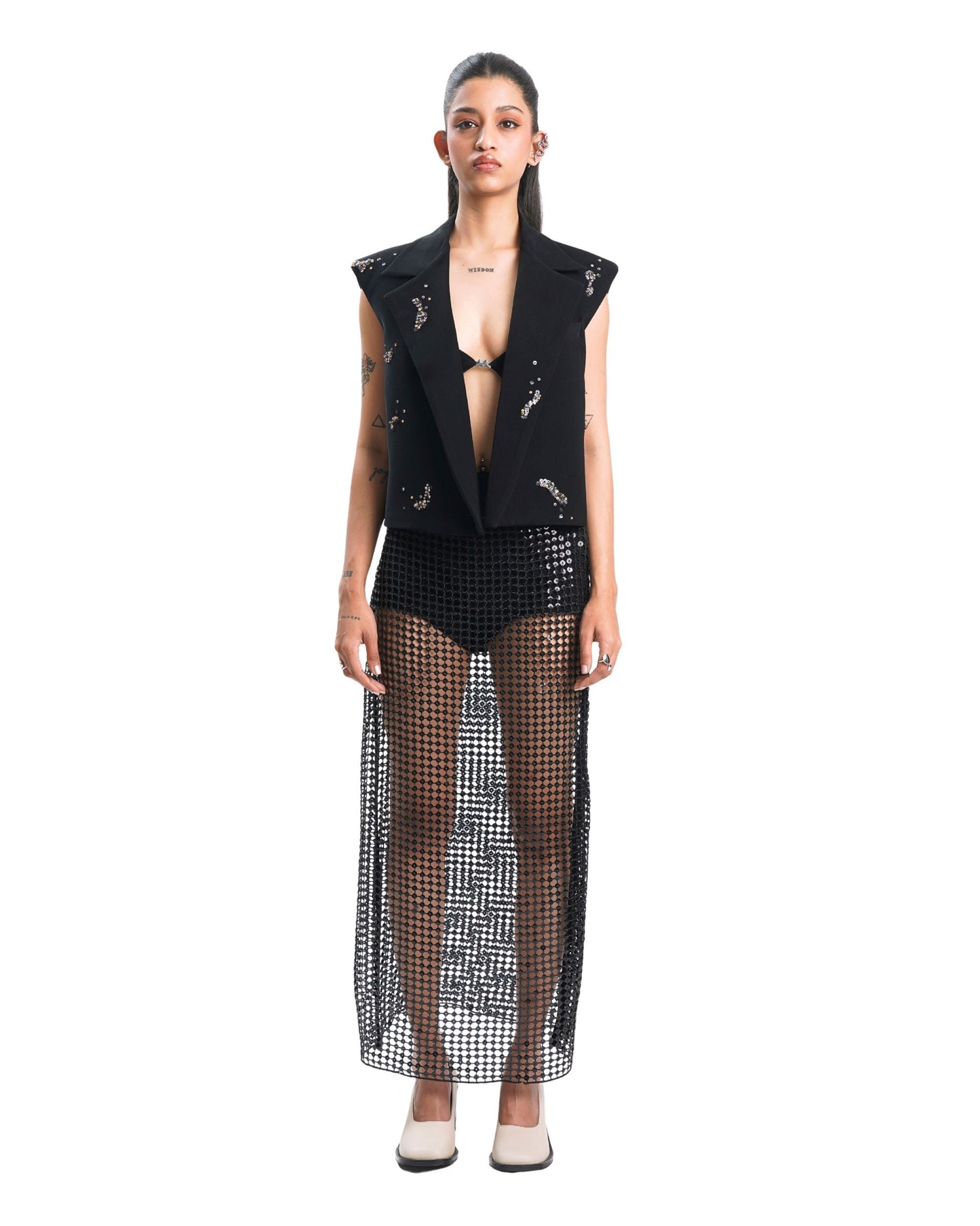 BARE INTENT SKIRT - BLACK