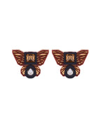 BUTTERFLY STUDS IN BROWN