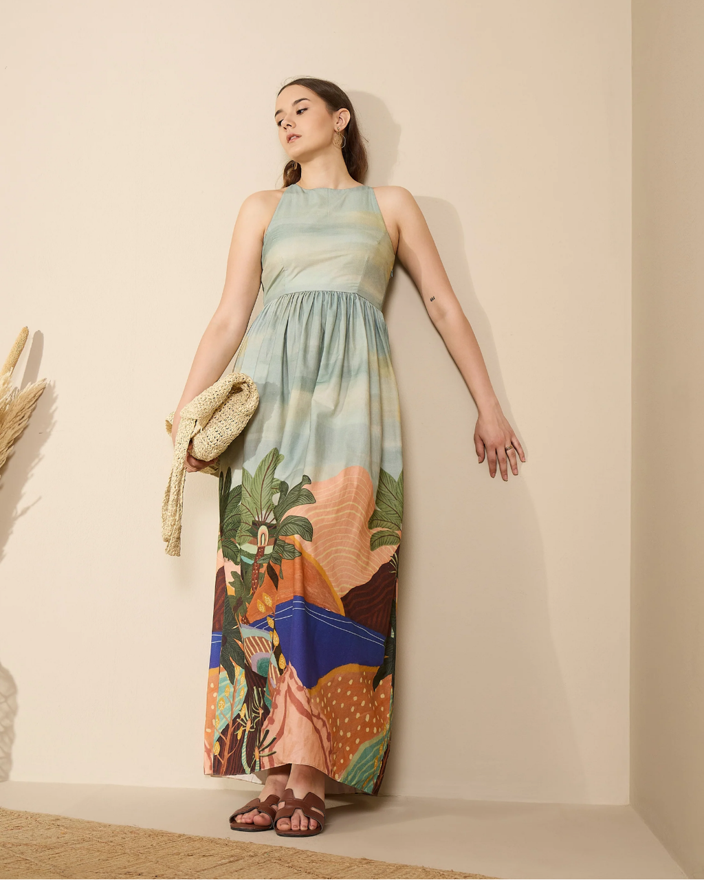 Orchid Dress in Desert Bloom Print