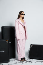 Wavy Rhinestones Blazer