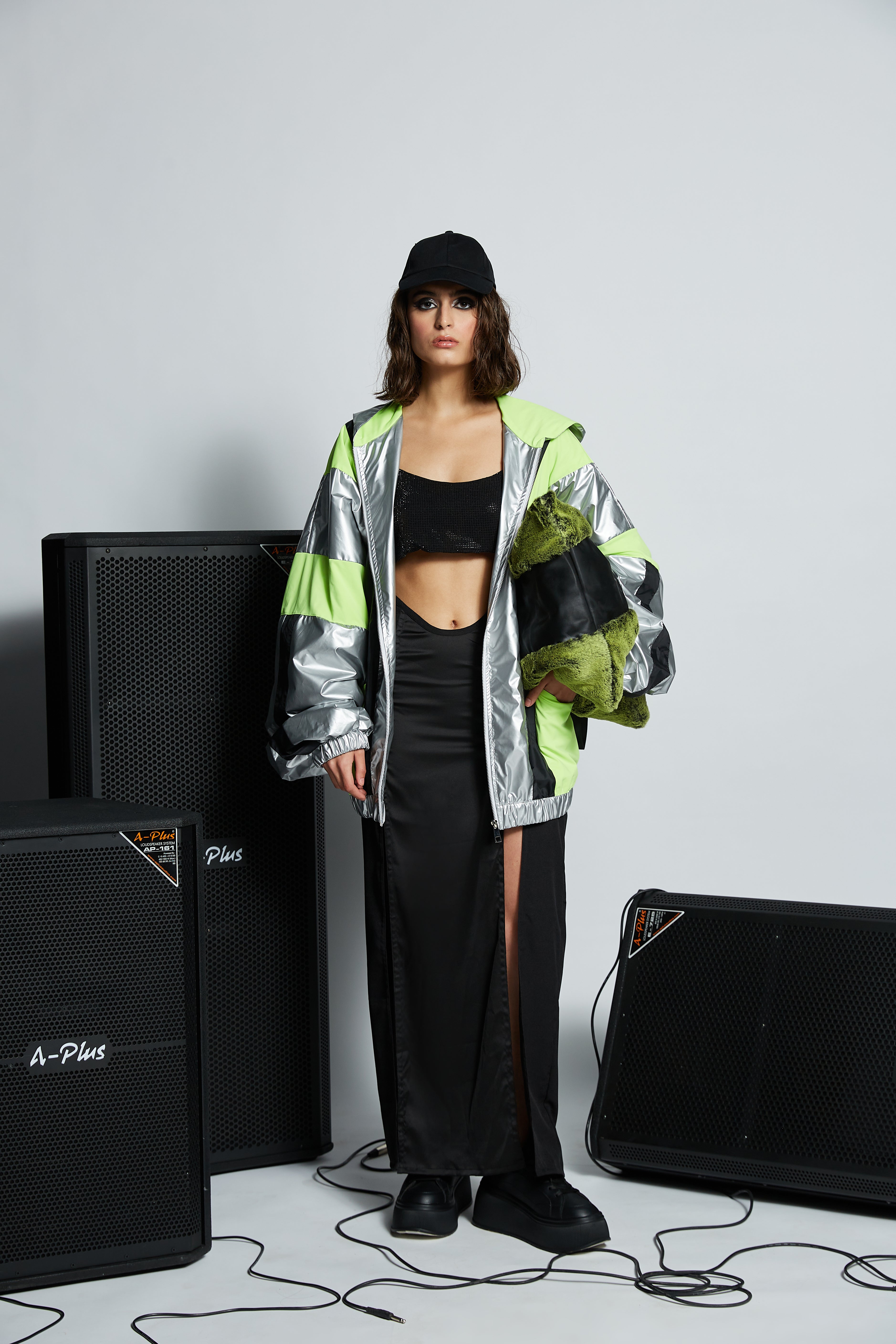 Black Rhinestones Bralette