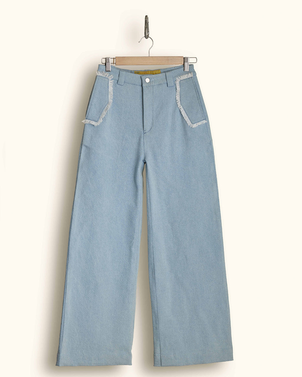 FRINGED POCKET PANTS