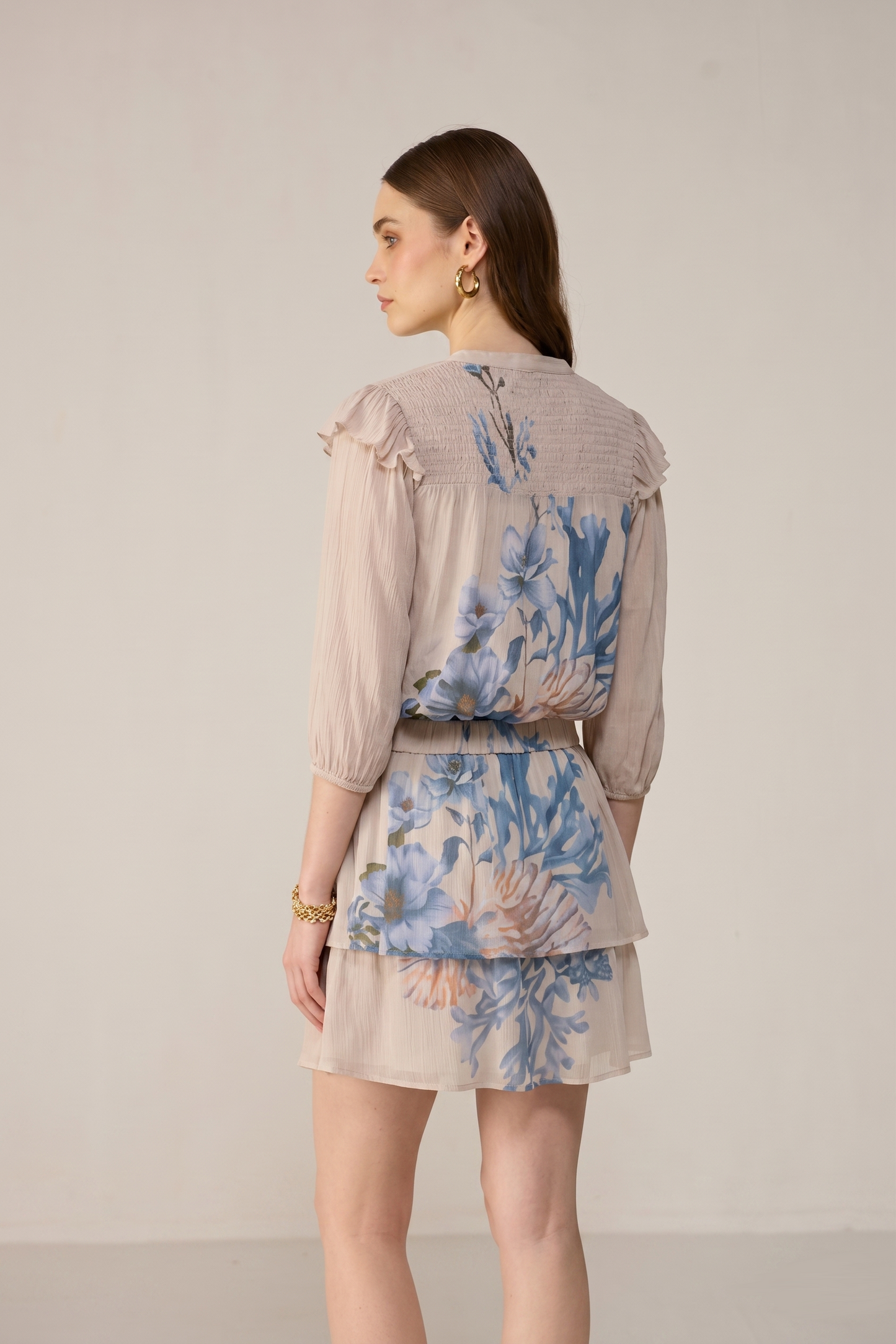 Camille Blouse - Coral Bloom