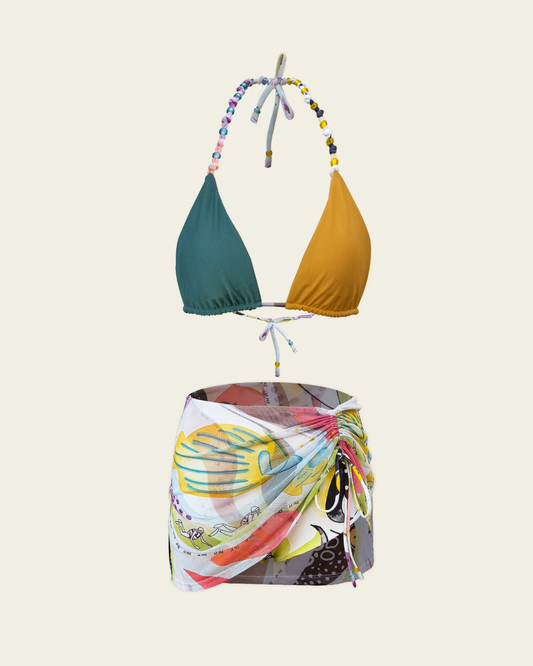 Tropic Bloom Set Blue-Yellow