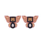BUTTERFLY STUDS IN PINK