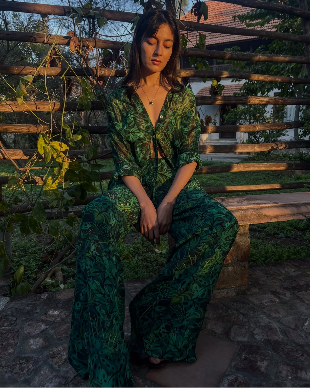 Lounge Trousers - Emerald Jungle