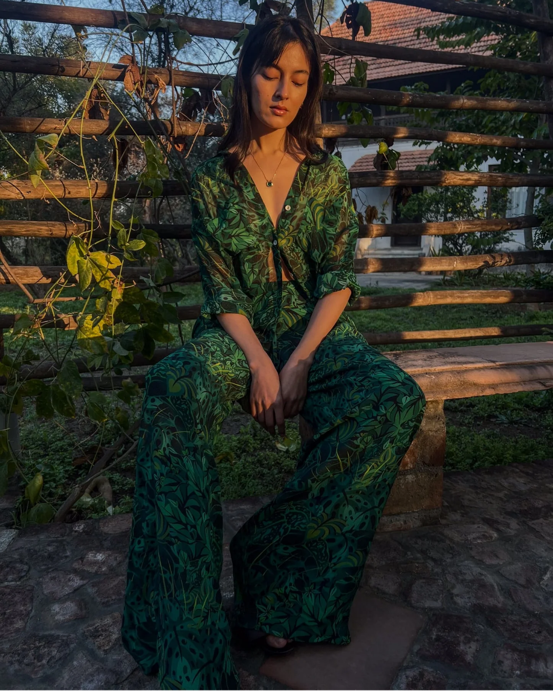 Lounge Trousers - Emerald Jungle